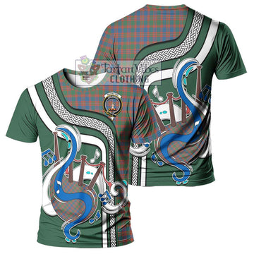 MacIntyre Ancient Tartan T-Shirt with Epic Bagpipe Style