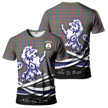 MacIntyre Ancient Tartan T-Shirt with Alba Gu Brath Regal Lion Emblem