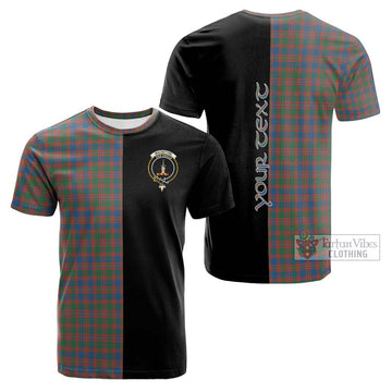 MacIntyre Ancient Tartan Cotton T-shirt with Family Crest and Half Of Me Style