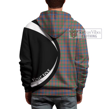 MacIntyre Ancient Tartan Hoodie with Family Crest Circle Style