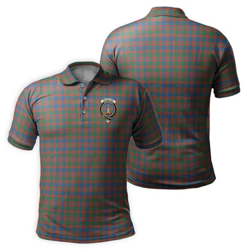 MacIntyre Ancient Tartan Men's Polo Shirt with Family Crest