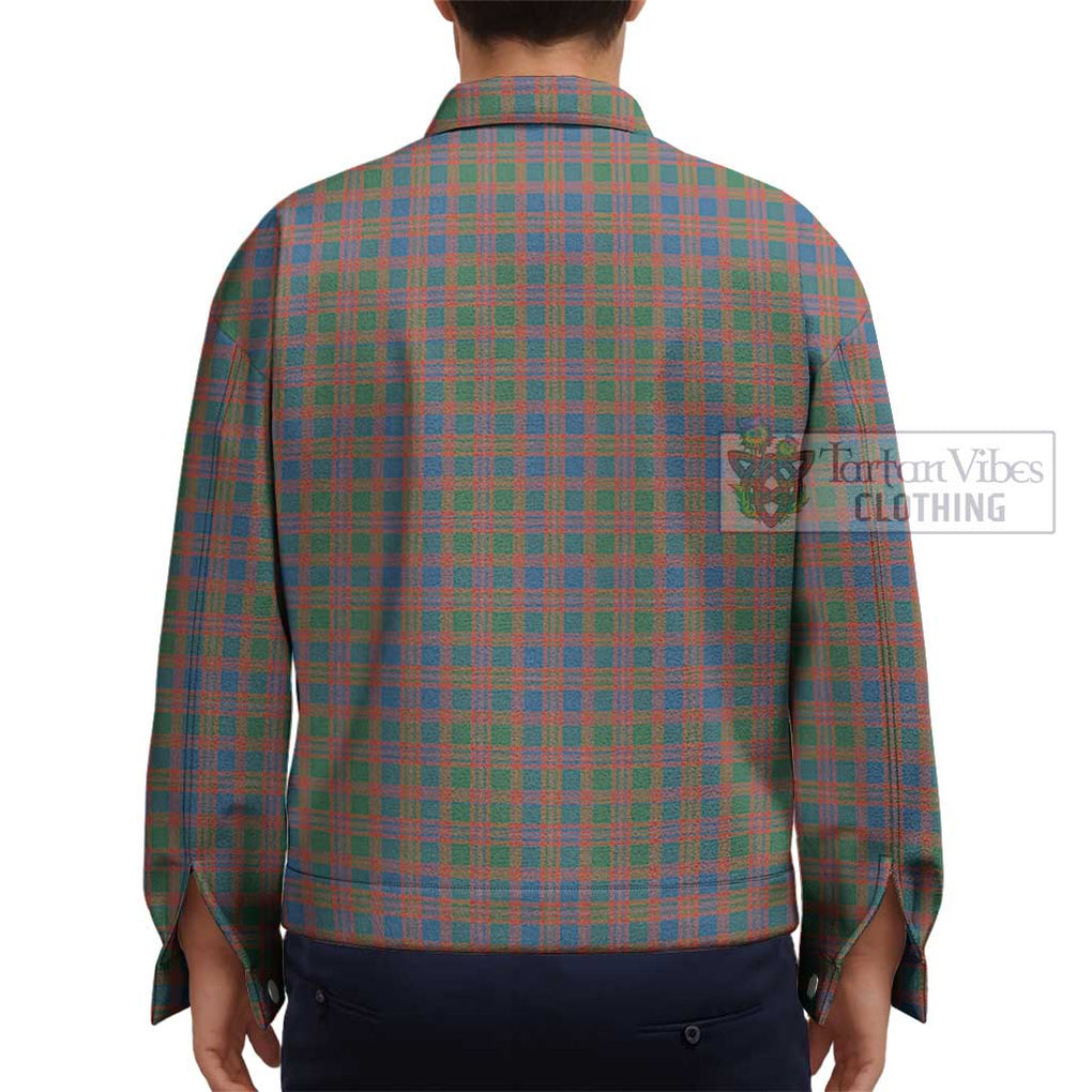 MacIntyre Ancient Tartan Unisex Lapel Cotton Jacket - Tartan Vibes Clothing