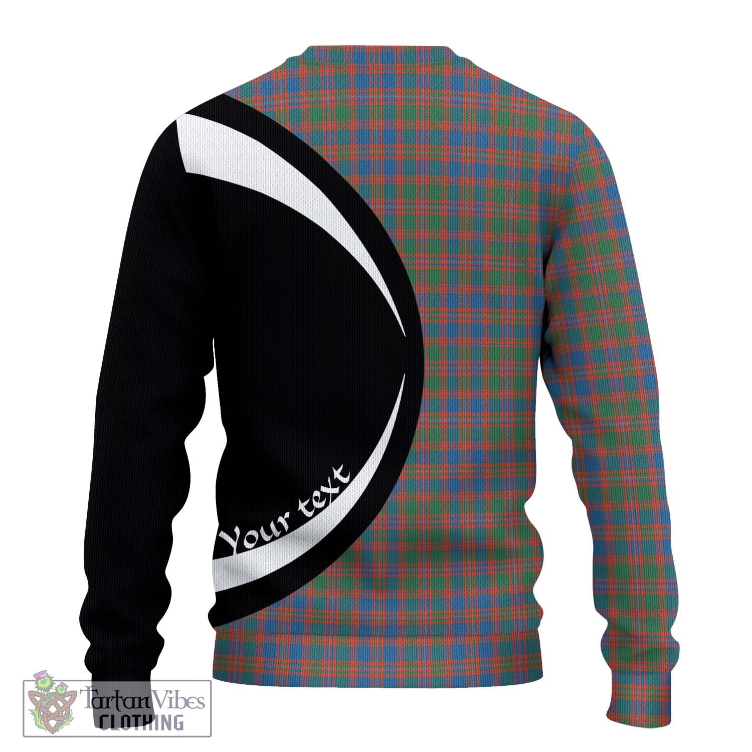 MacIntyre Ancient Tartan Knitted Sweater with Family Crest Circle Style - Tartan Vibes Clothing