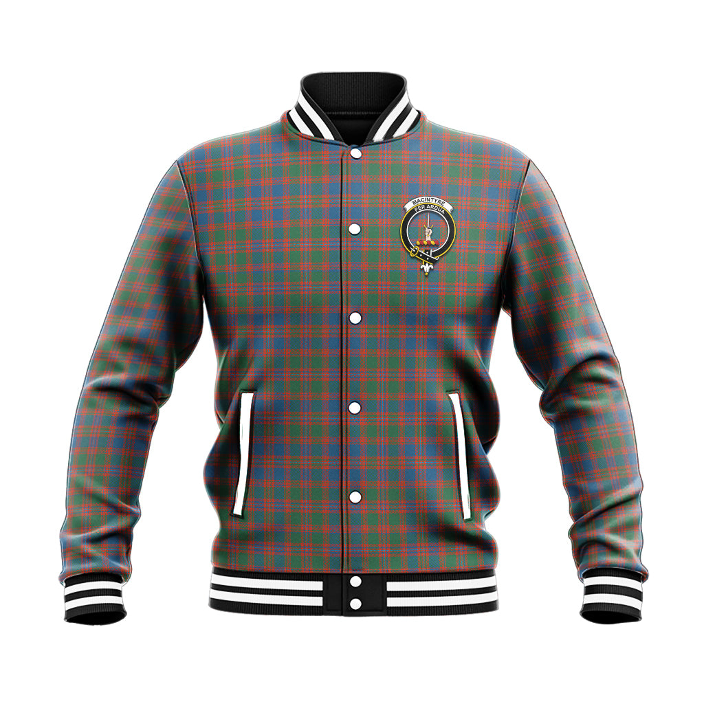 MacIntyre Ancient Tartan Baseball Jacket with Family Crest - Tartan Vibes Clothing