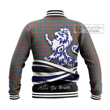 MacIntyre Ancient Tartan Baseball Jacket with Alba Gu Brath Regal Lion Emblem