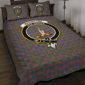 MacIntyre Ancient Tartan Quilt Bed Set with Family Crest