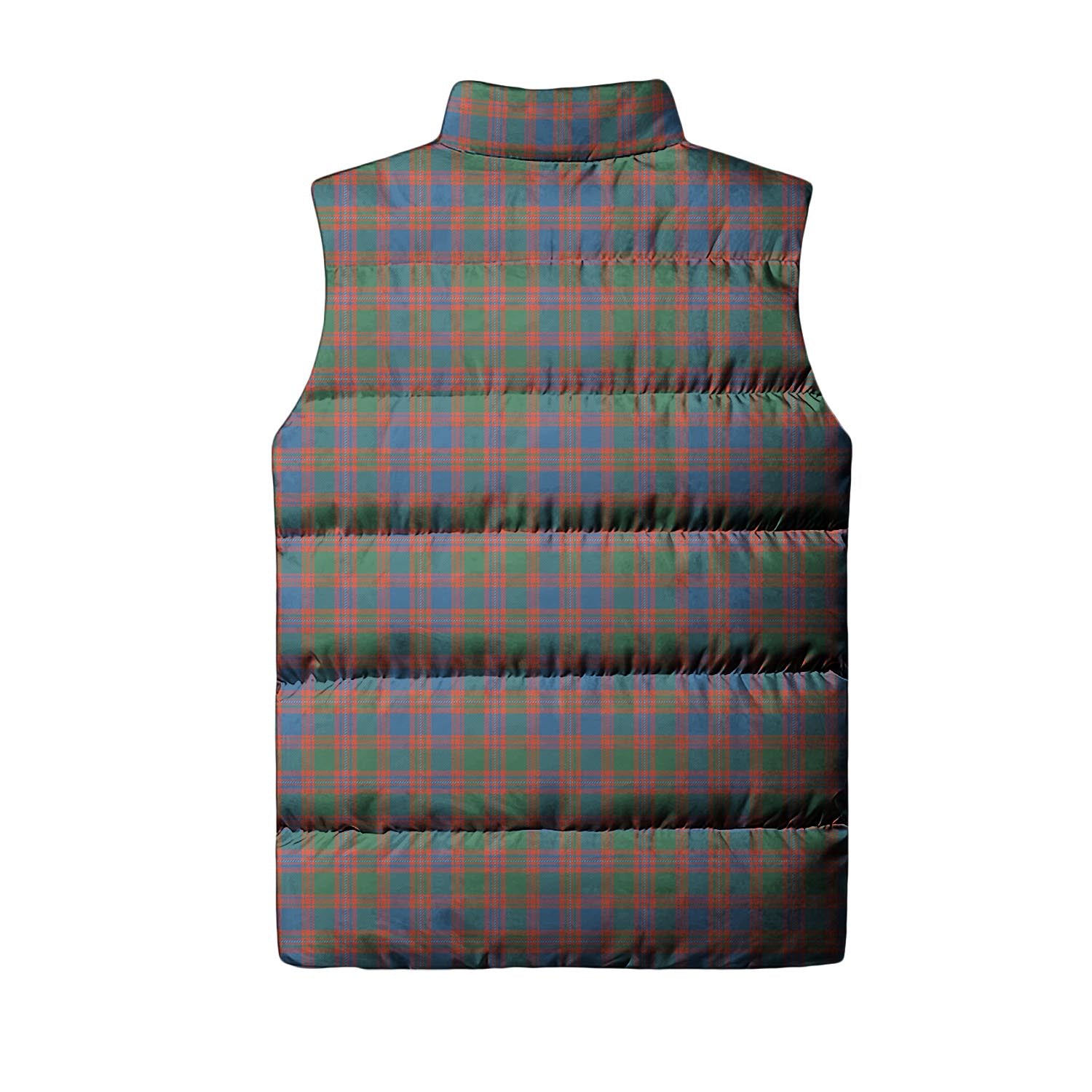 MacIntyre Ancient Tartan Sleeveless Puffer Jacket with Family Crest - Tartanvibesclothing