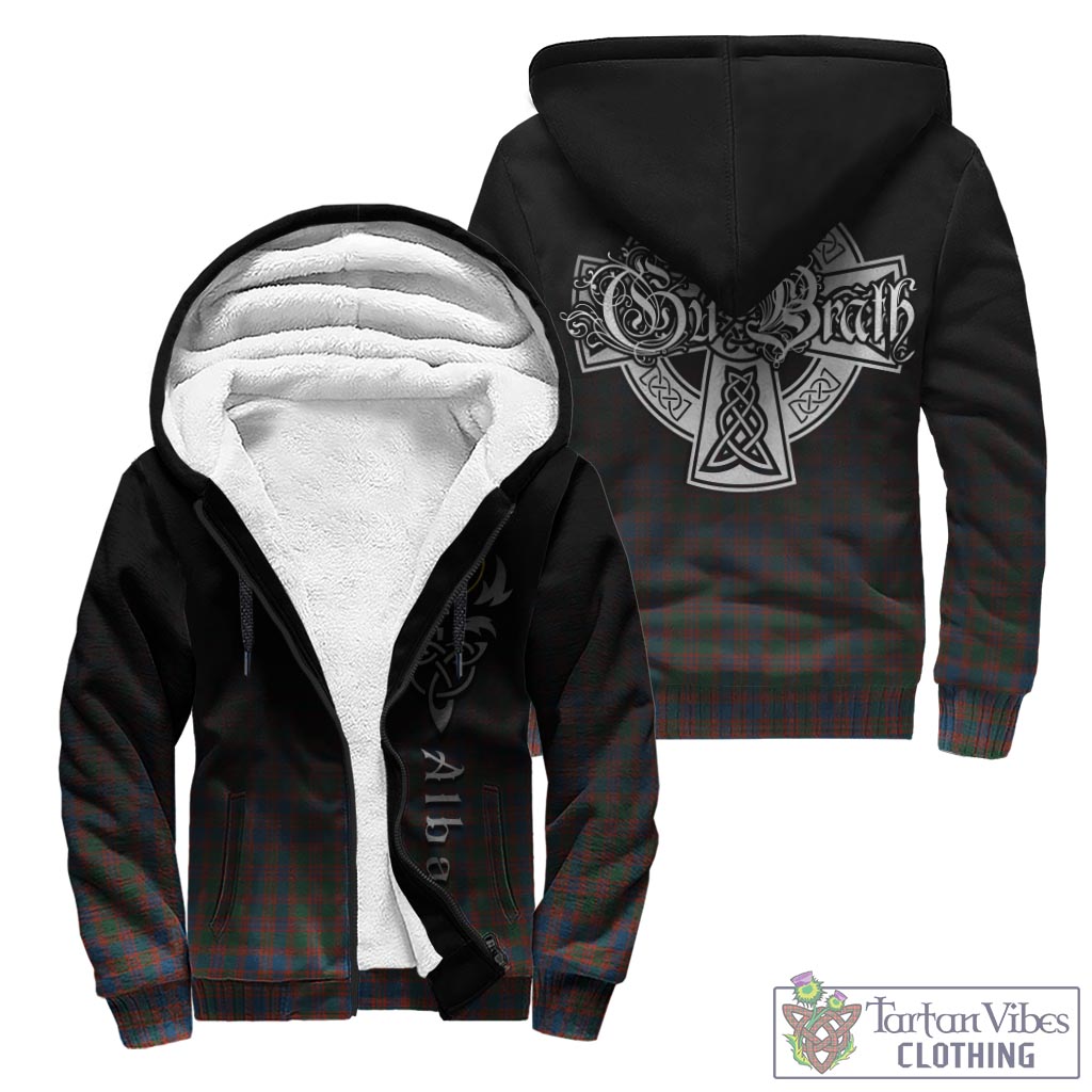 Tartan Vibes Clothing MacIntyre Ancient Tartan Sherpa Hoodie Featuring Alba Gu Brath Family Crest Celtic Inspired