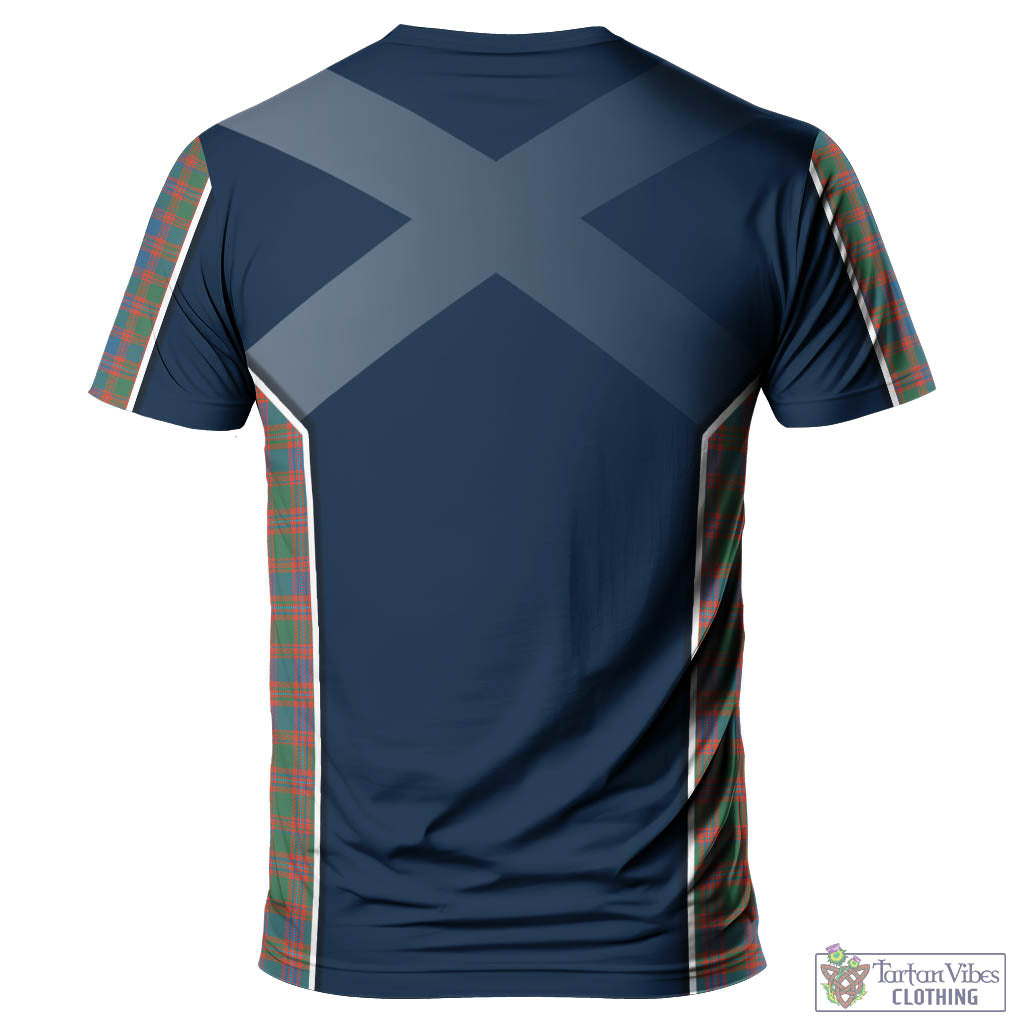 Tartan Vibes Clothing MacIntyre Ancient Tartan T-Shirt with Family Crest and Scottish Thistle Vibes Sport Style