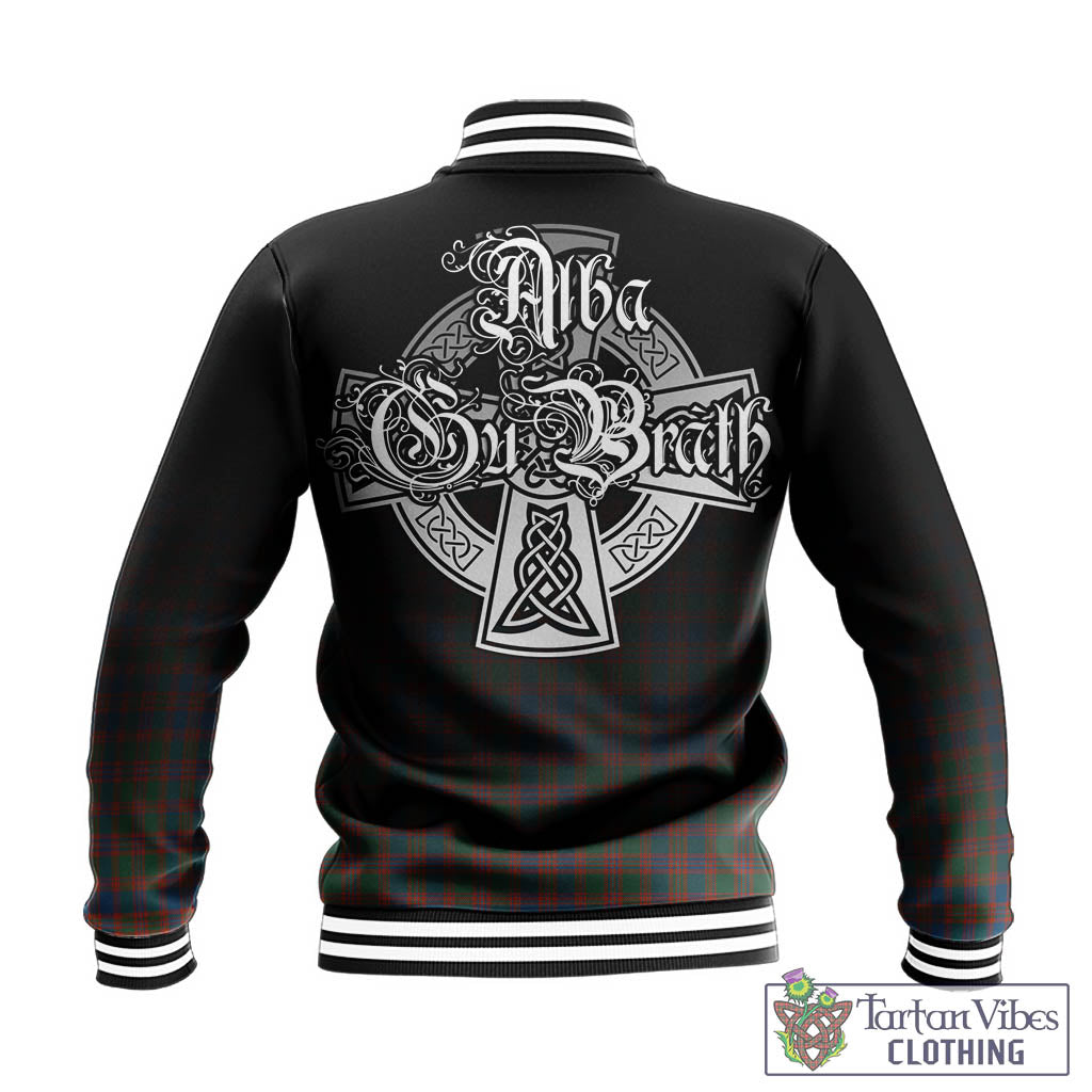 Tartan Vibes Clothing MacIntyre Ancient Tartan Baseball Jacket Featuring Alba Gu Brath Family Crest Celtic Inspired