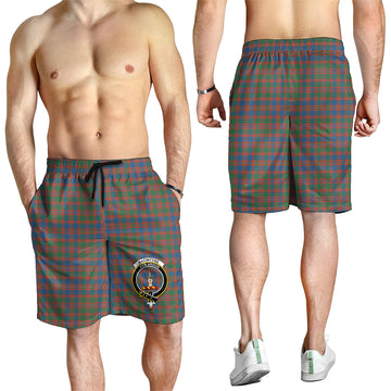 MacIntyre Ancient Tartan Mens Shorts with Family Crest