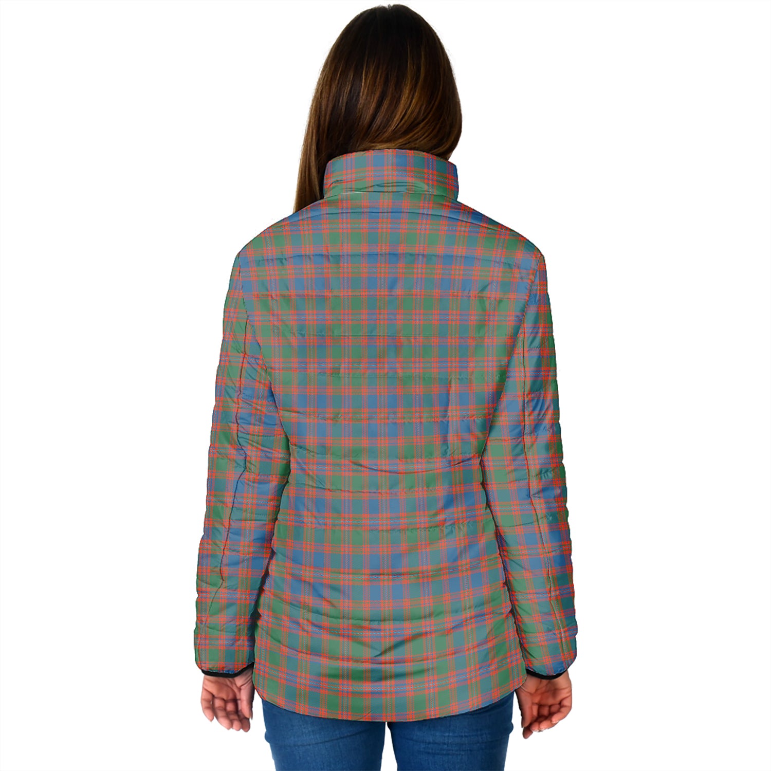 MacIntyre Ancient Tartan Padded Jacket with Family Crest - Tartan Vibes Clothing