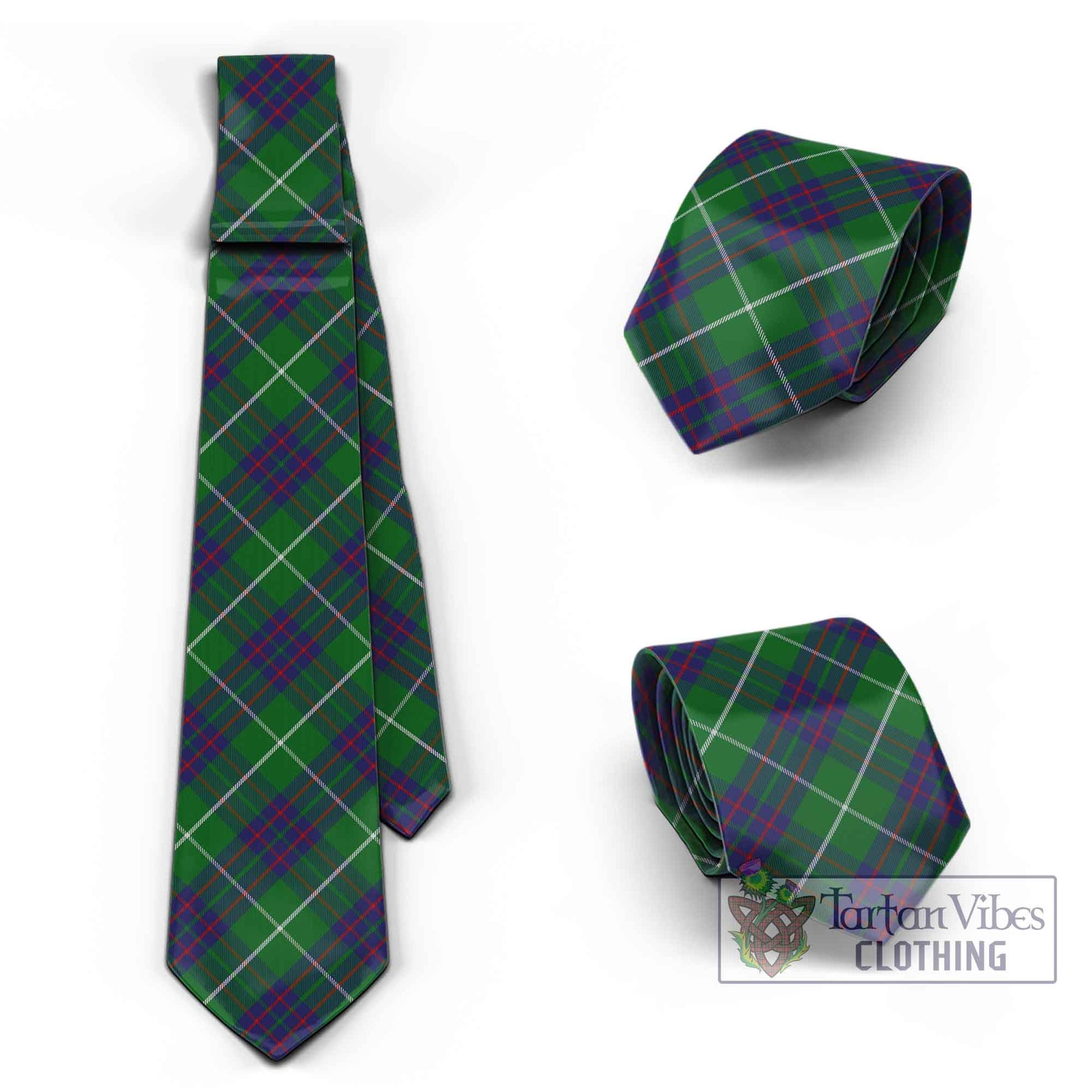 Tartan Vibes Clothing MacIntyre Hunting Tartan Classic Necktie Cross Style