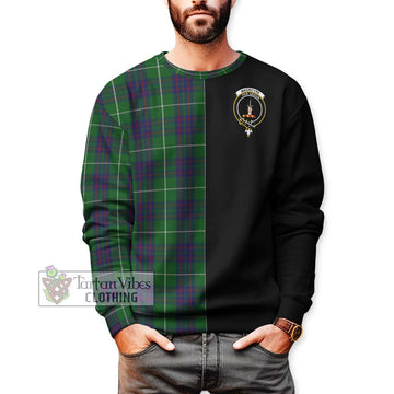 MacIntyre Hunting Tartan Sweatshirt with Family Crest and Half Of Me Style