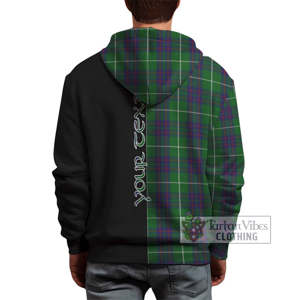 MacIntyre Hunting Tartan Hoodie with Family Crest and Half Of Me Style - Tartanvibesclothing Shop