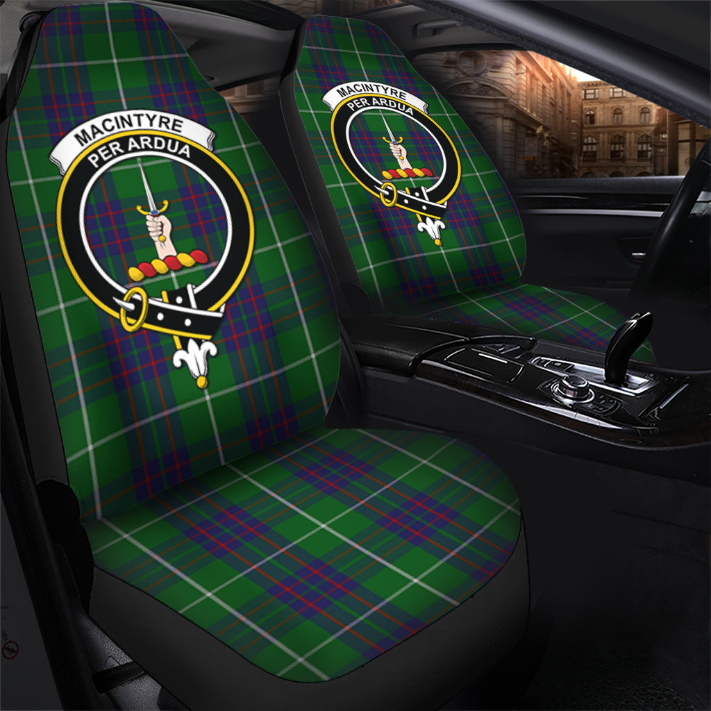 MacIntyre Hunting Tartan Car Seat Cover with Family Crest - Tartanvibesclothing