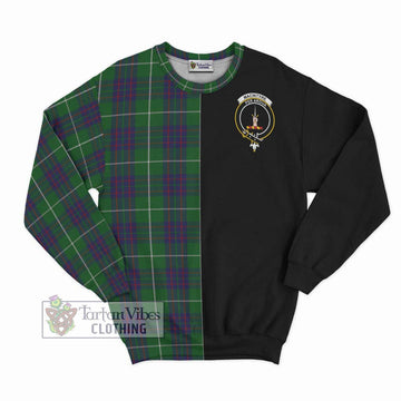 MacIntyre Hunting Tartan Sweatshirt with Family Crest and Half Of Me Style