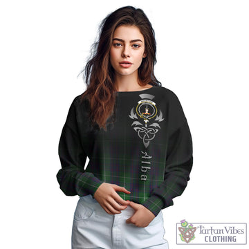 MacIntyre Hunting Tartan Sweatshirt Featuring Alba Gu Brath Family Crest Celtic Inspired