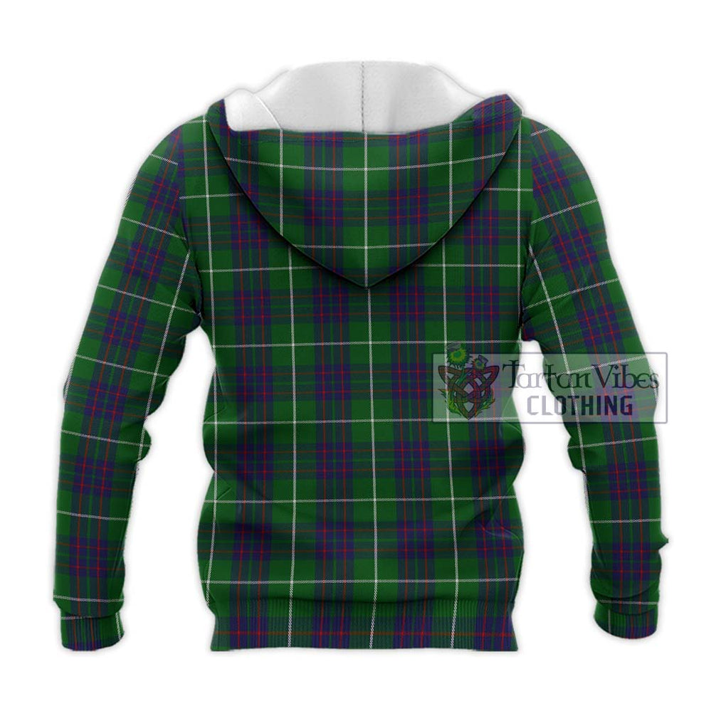 MacIntyre Hunting Tartan Knitted Hoodie with Family Crest DNA In Me Style - Tartanvibesclothing Shop