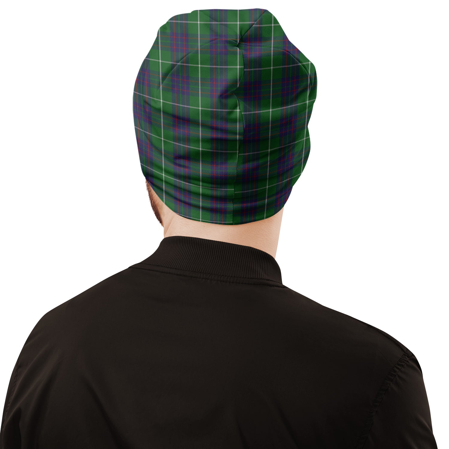 MacIntyre Hunting Tartan Beanies Hat with Family Crest - Tartan Vibes Clothing