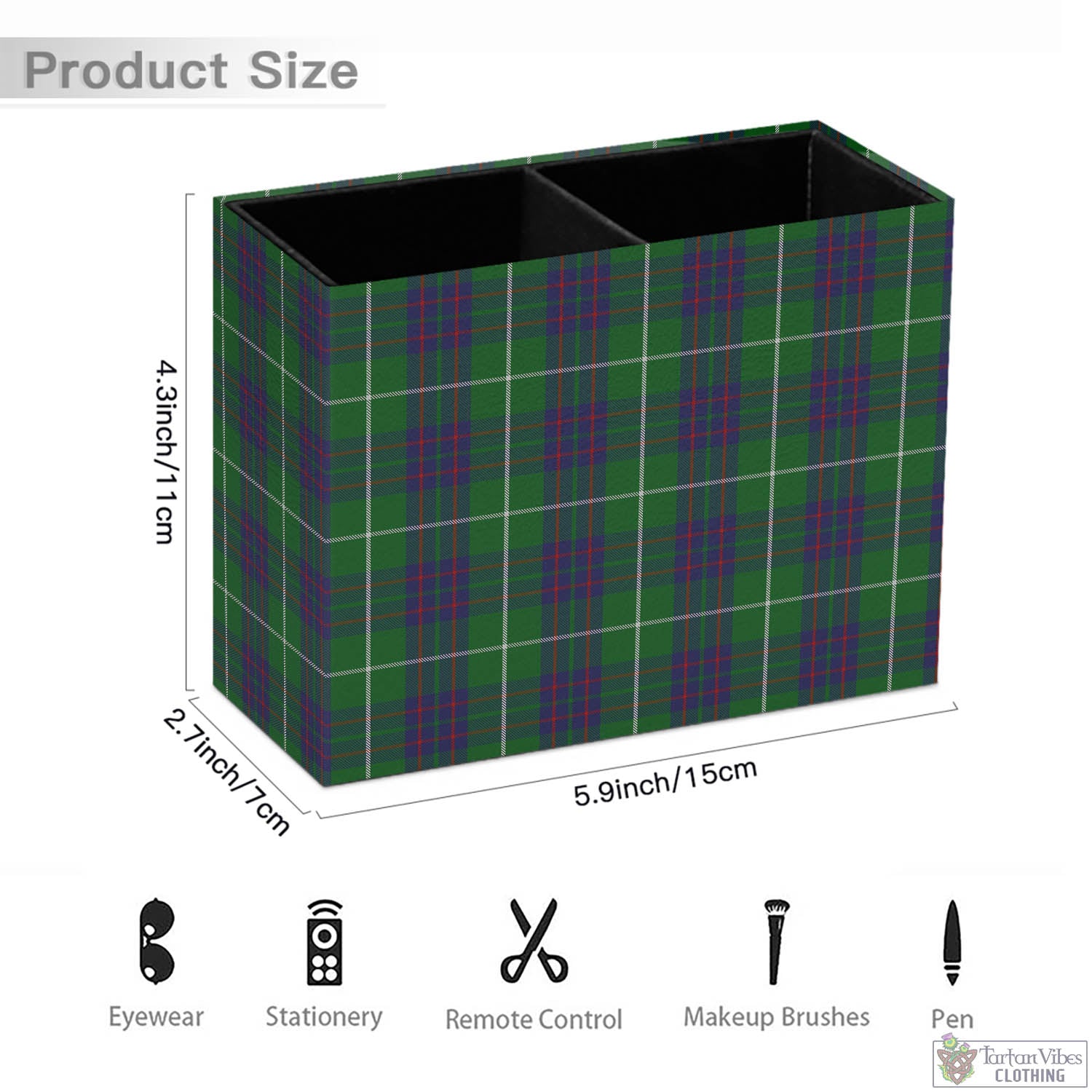 Tartan Vibes Clothing MacIntyre Hunting Tartan Pen Holder