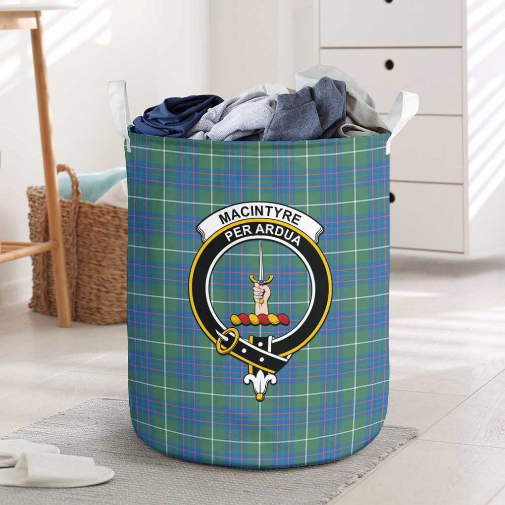 MacIntyre Hunting Ancient Tartan Laundry Basket with Family Crest One Size - Tartanvibesclothing Shop