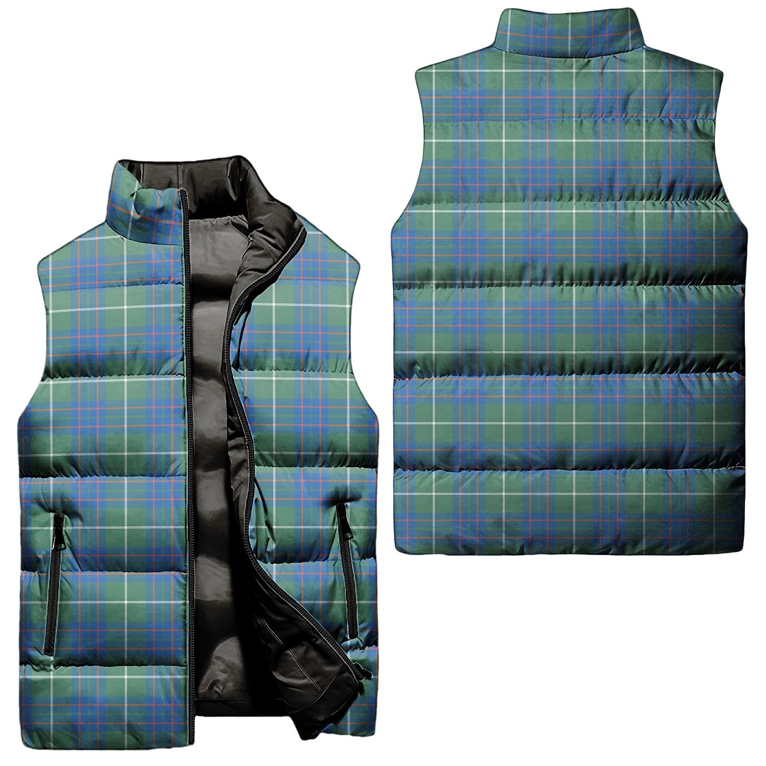 MacIntyre Hunting Ancient Tartan Sleeveless Puffer Jacket Unisex - Tartanvibesclothing