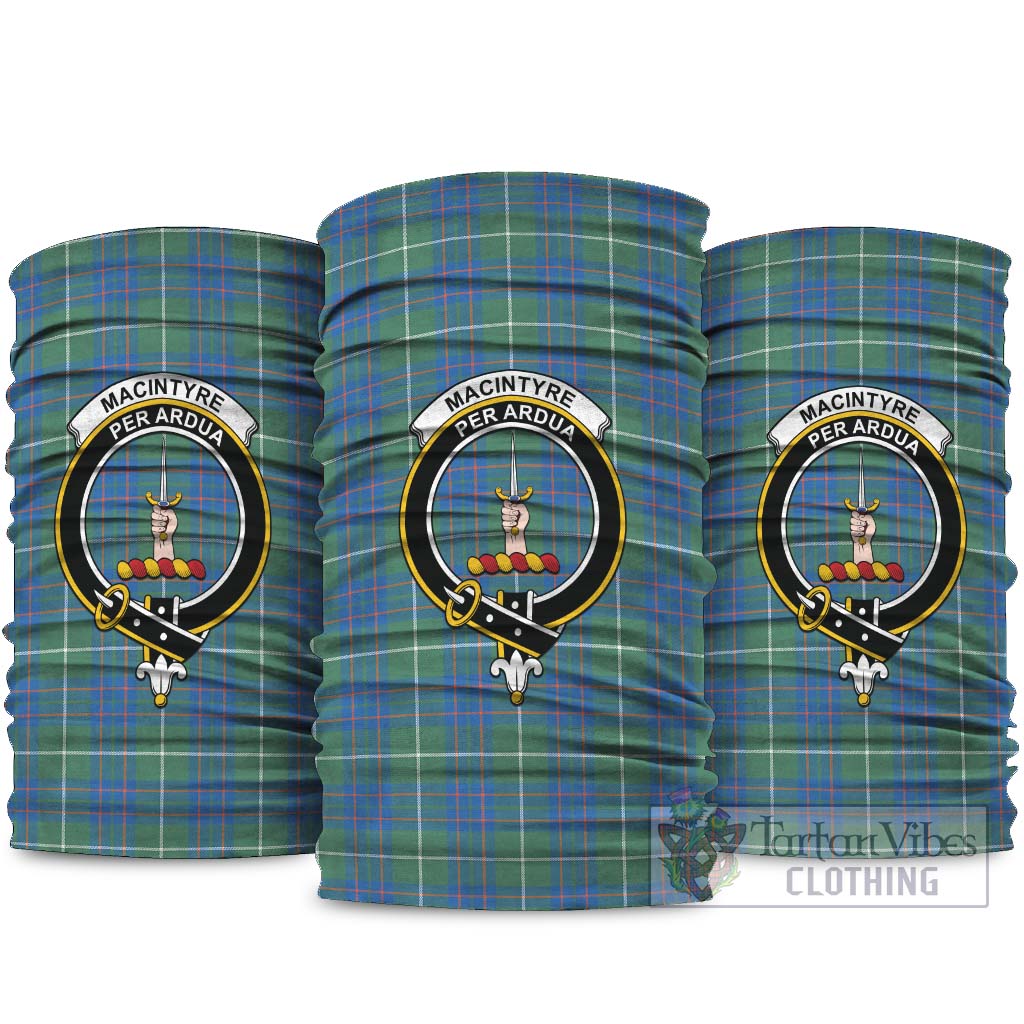 MacIntyre Hunting Ancient Tartan Neck Gaiters, Tartan Bandanas, Tartan Head Band with Family Crest