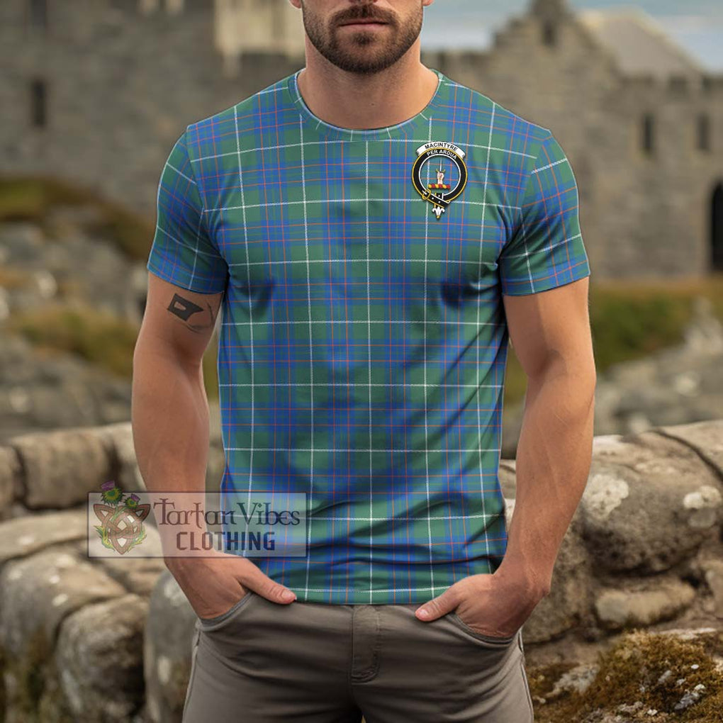 MacIntyre Hunting Ancient Tartan Cotton T-Shirt with Family Crest Men's Shirt - Tartanvibesclothing Shop