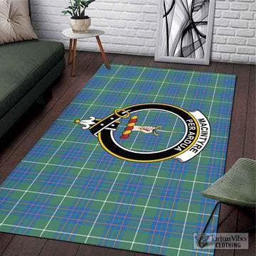 MacIntyre Hunting Ancient Tartan Area Rug with Family Crest