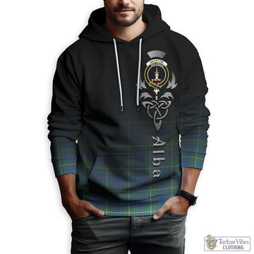 MacIntyre Hunting Ancient Tartan Hoodie Featuring Alba Gu Brath Family Crest Celtic Inspired