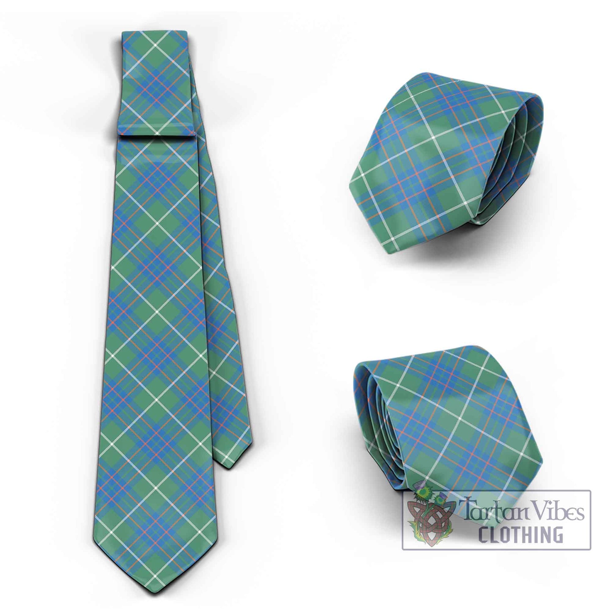 Tartan Vibes Clothing MacIntyre Hunting Ancient Tartan Classic Necktie Cross Style