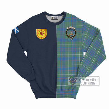 MacIntyre Hunting Ancient Tartan Sweatshirt Alba with Scottish Lion Royal Arm Half Style