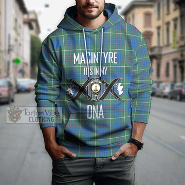 MacIntyre Hunting Ancient Tartan Hoodie with Family Crest DNA In Me Style