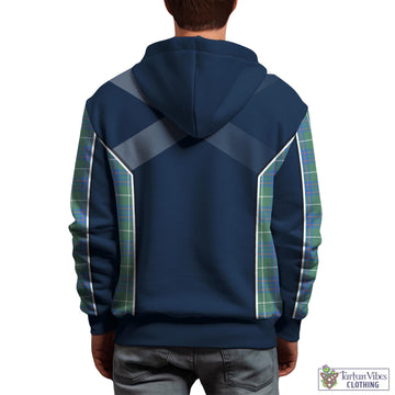 MacIntyre Hunting Ancient Tartan Hoodie with Family Crest and Scottish Thistle Vibes Sport Style