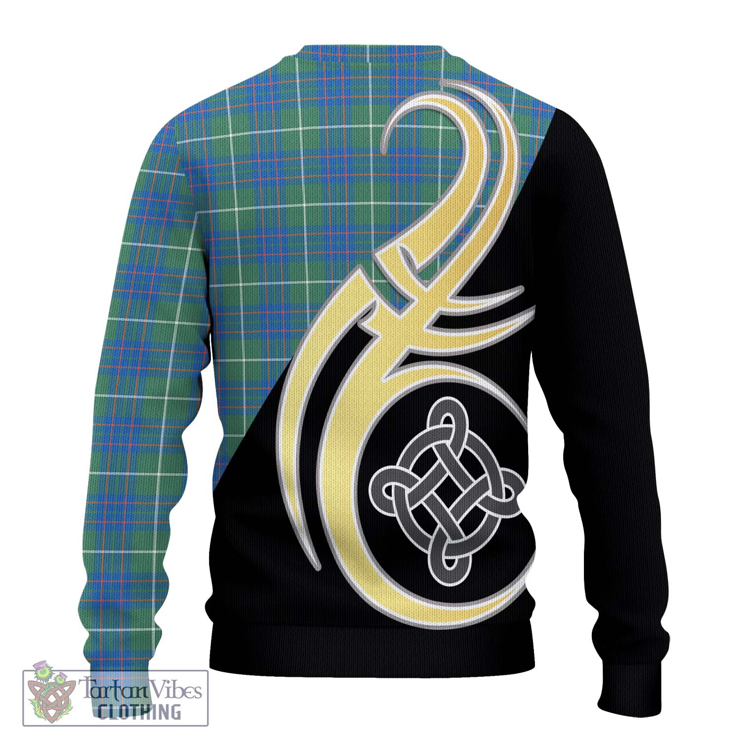 MacIntyre Hunting Ancient Tartan Knitted Sweater with Family Crest and Celtic Symbol Style - Tartan Vibes Clothing