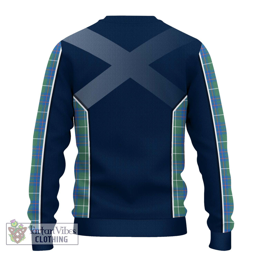 MacIntyre Hunting Ancient Tartan Knitted Sweater with Family Crest and Lion Rampant Vibes Sport Style - Tartan Vibes Clothing