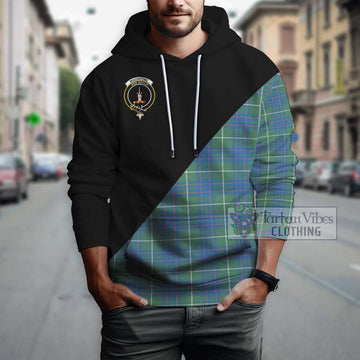 MacIntyre Hunting Ancient Tartan Hoodie with Family Crest and Military Logo Style