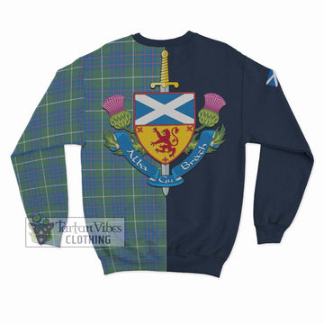 MacIntyre Hunting Ancient Tartan Sweatshirt Alba with Scottish Lion Royal Arm Half Style