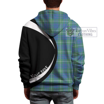 MacIntyre Hunting Ancient Tartan Hoodie with Family Crest Circle Style