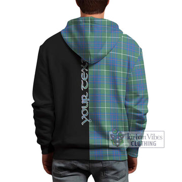 MacIntyre Hunting Ancient Tartan Hoodie with Family Crest and Half Of Me Style