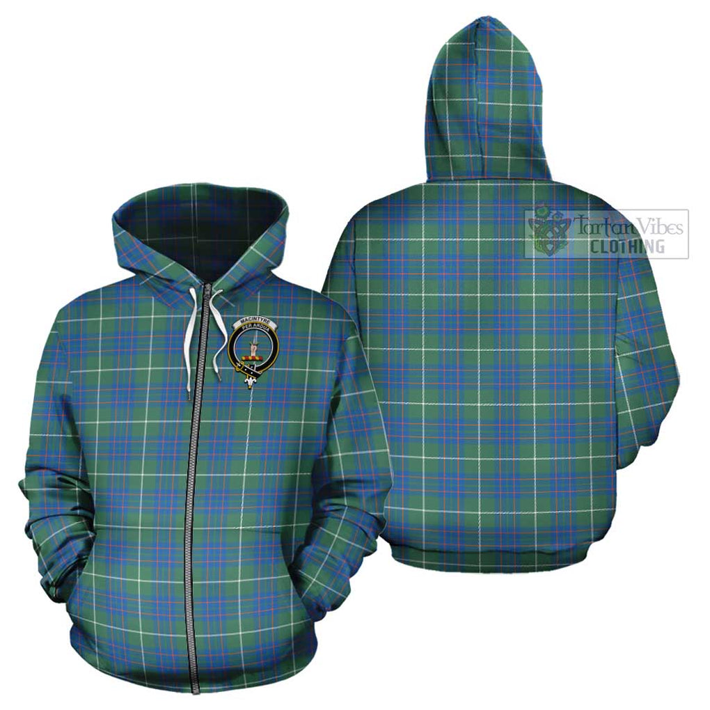 MacIntyre Hunting Ancient Tartan Cotton Hoodie with Family Crest Zip Hoodie - Tartan Vibes Clothing