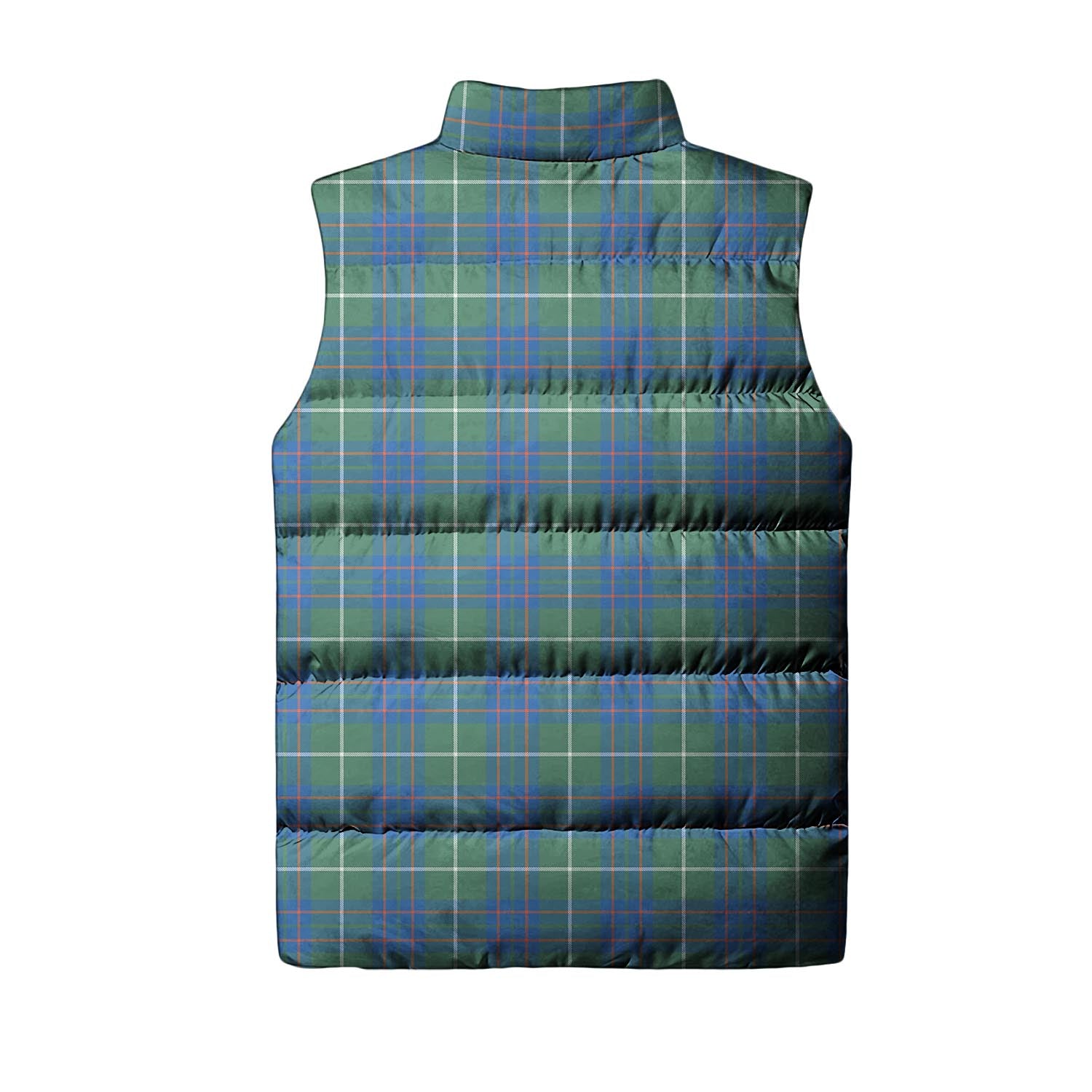 MacIntyre Hunting Ancient Tartan Sleeveless Puffer Jacket with Family Crest - Tartanvibesclothing