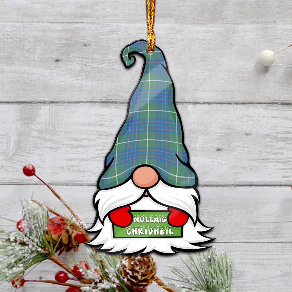 MacIntyre Hunting Ancient Gnome Christmas Ornament with His Tartan Christmas Hat - Tartan Vibes Clothing