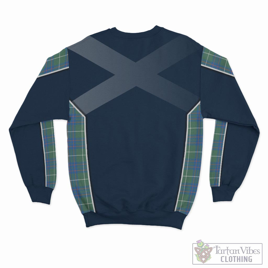 Tartan Vibes Clothing MacIntyre Hunting Ancient Tartan Sweatshirt with Family Crest and Scottish Thistle Vibes Sport Style