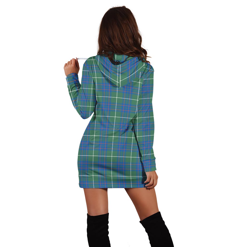 MacIntyre Hunting Ancient Tartan Hoodie Dress with Family Crest - Tartan Vibes Clothing