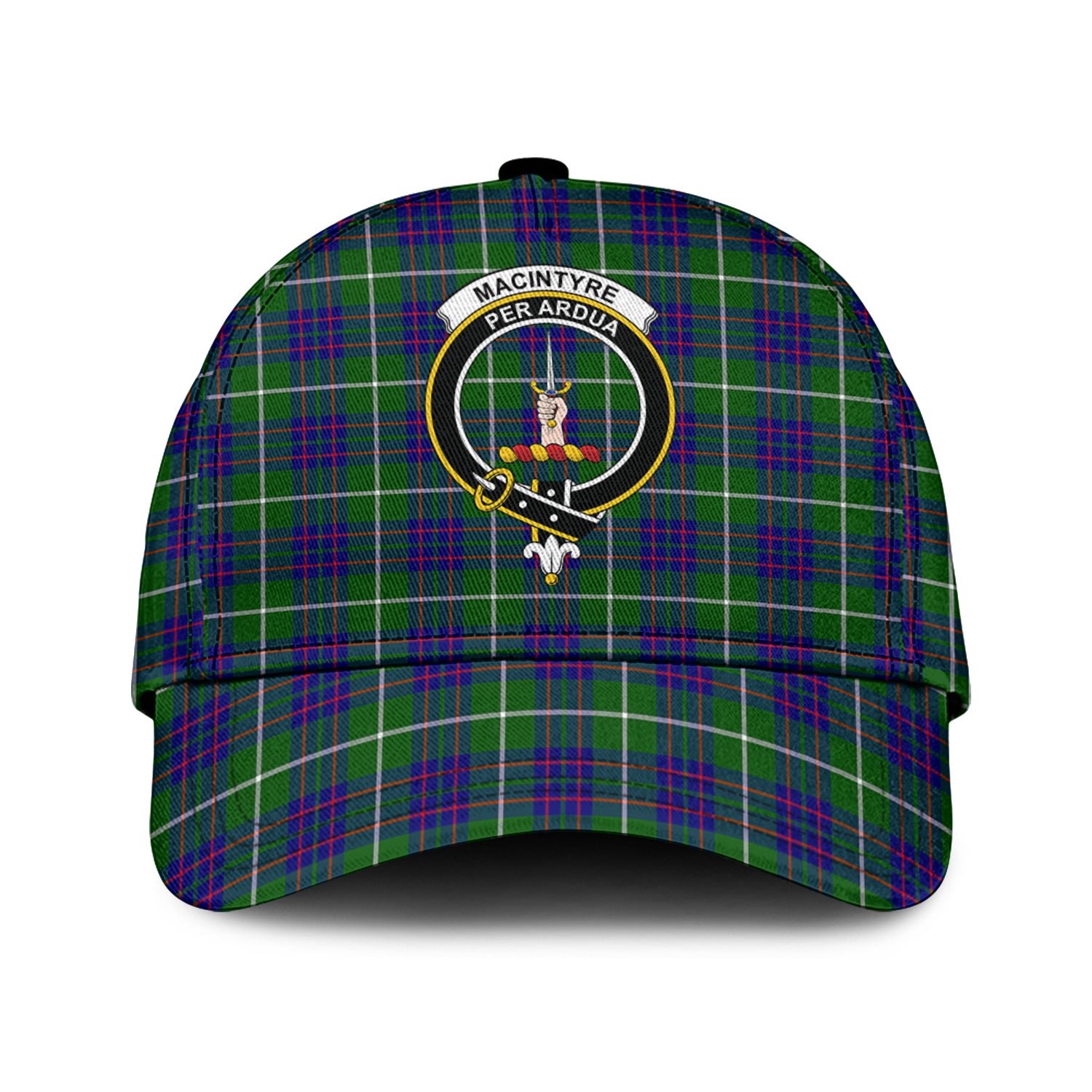 MacIntyre Hunting Modern Tartan Classic Cap with Family Crest Classic Cap Universal Fit - Tartan Vibes Clothing