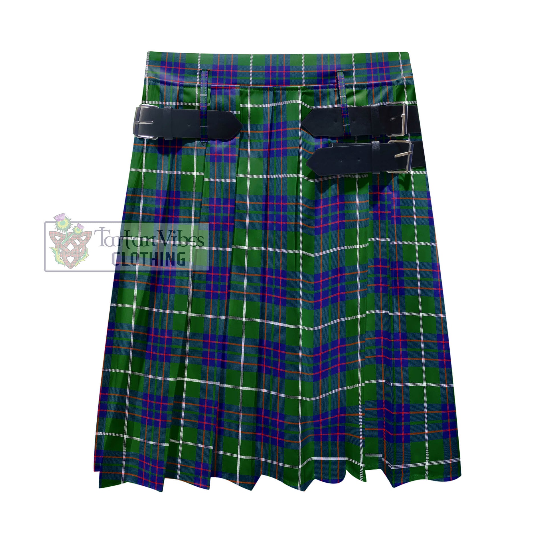 Tartan Vibes Clothing MacIntyre Hunting Modern Tartan Men's Pleated Skirt - Fashion Casual Retro Scottish Style