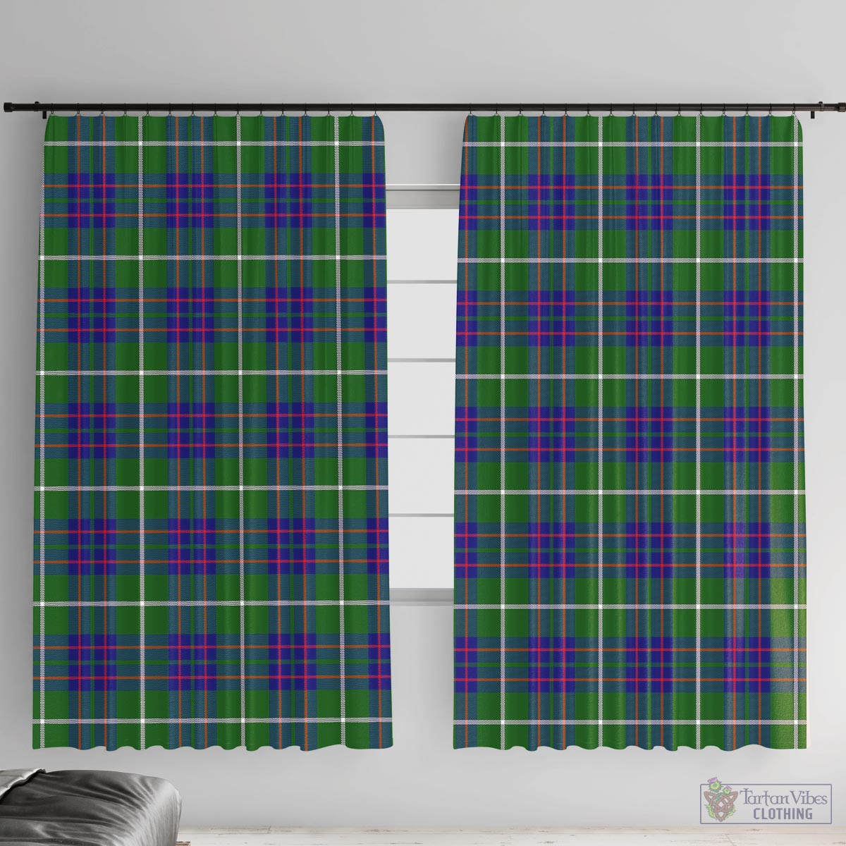 MacIntyre Hunting Modern Tartan Window Curtain