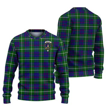 MacIntyre Hunting Modern Tartan Ugly Sweater with Family Crest